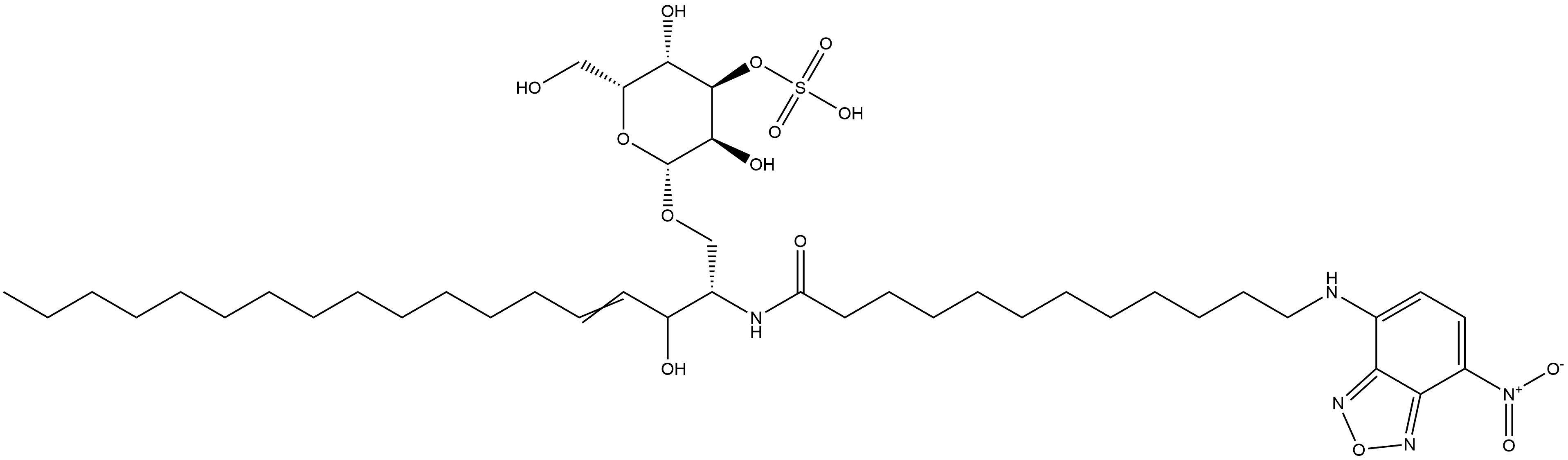 N-Dodecanoyl-NBD-sulfatide Structure