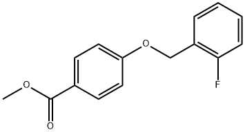 Benzoic acid, 4-[(2-fluorophenyl)methoxy]-, methyl ester Structure