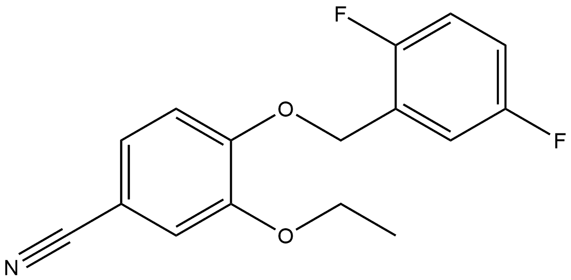 4-[(2,5-Difluorophenyl)methoxy]-3-ethoxybenzonitrile Structure