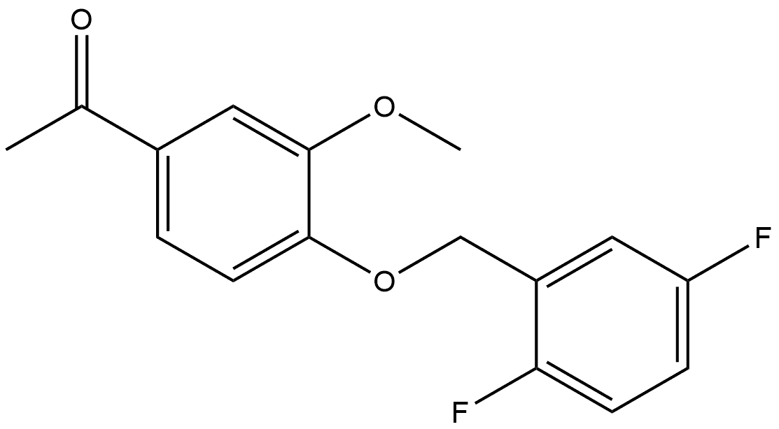 1-[4-[(2,5-Difluorophenyl)methoxy]-3-methoxyphenyl]ethanone Structure