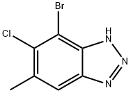 1H-Benzotriazole, 7-bromo-6-chloro-5-methyl- Structure