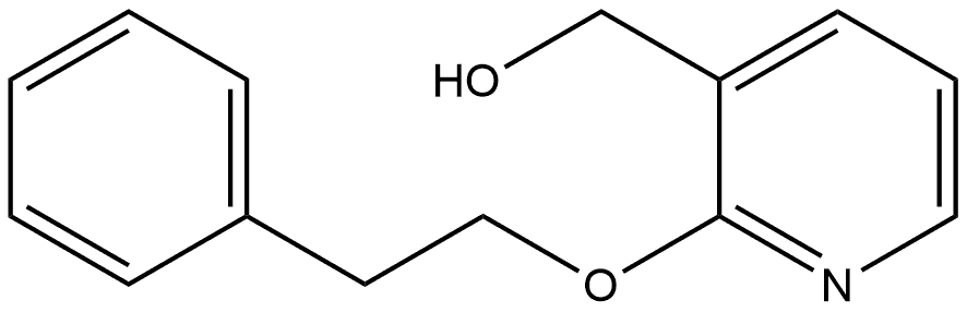 2-(2-Phenylethoxy)-3-pyridinemethanol Structure