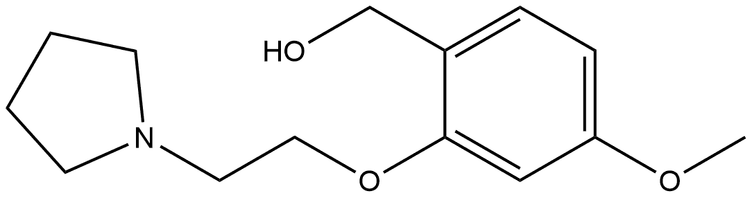 4-Methoxy-2-[2-(1-pyrrolidinyl)ethoxy]benzenemethanol Structure