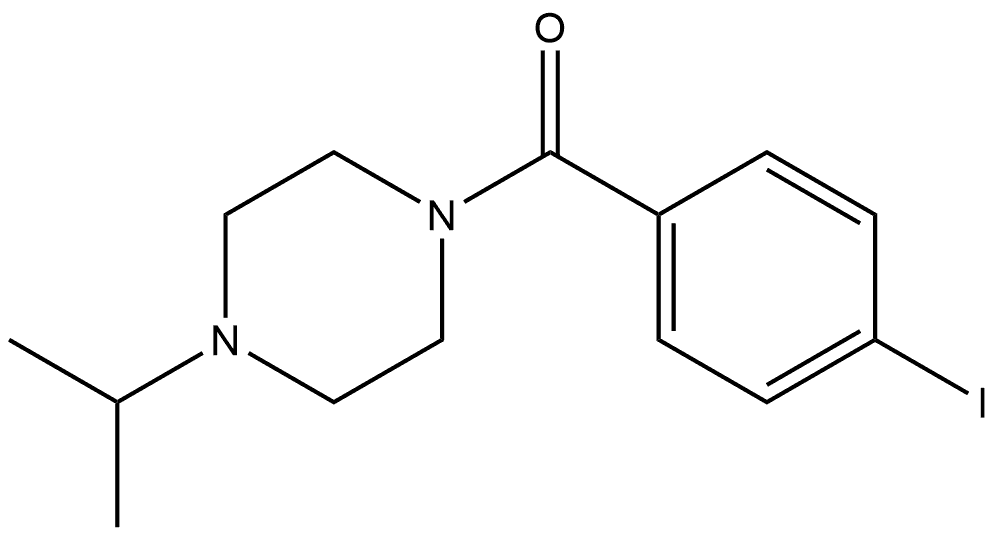 (4-Iodophenyl)[4-(1-methylethyl)-1-piperazinyl]methanone Structure