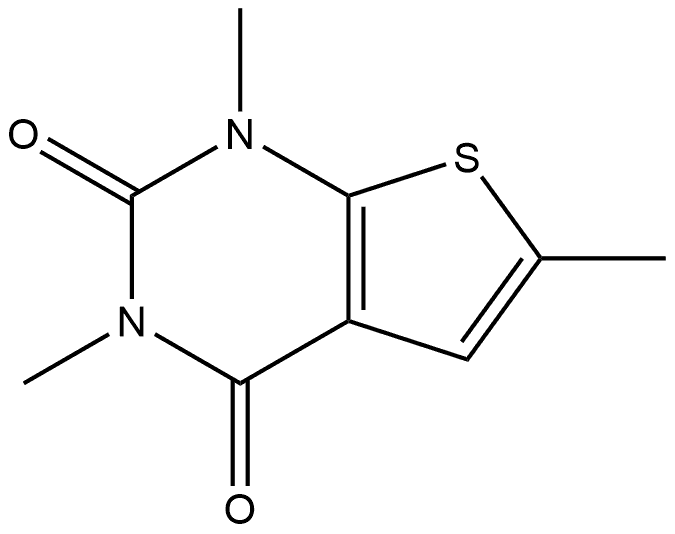 1,3,6-Trimethylthieno[2,3-d]pyrimidine-2,4(1H,3H)-dione Structure