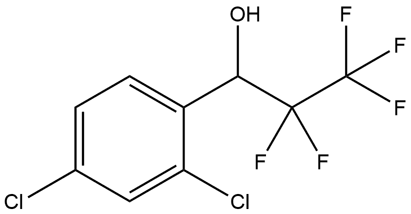 2,4-Dichloro-α-(1,1,2,2,2-pentafluoroethyl)benzenemethanol Structure