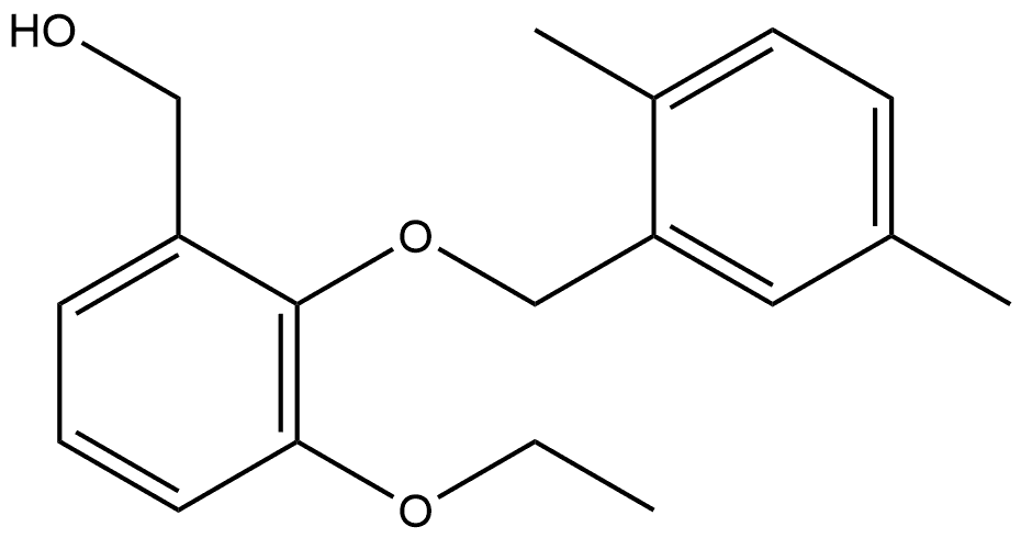 2-[(2,5-Dimethylphenyl)methoxy]-3-ethoxybenzenemethanol Structure