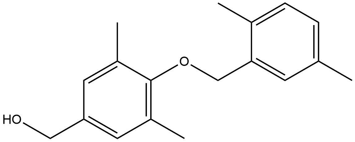 4-[(2,5-Dimethylphenyl)methoxy]-3,5-dimethylbenzenemethanol Structure