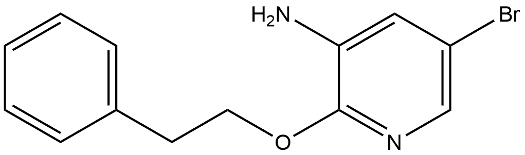 5-Bromo-2-(2-phenylethoxy)-3-pyridinamine Structure