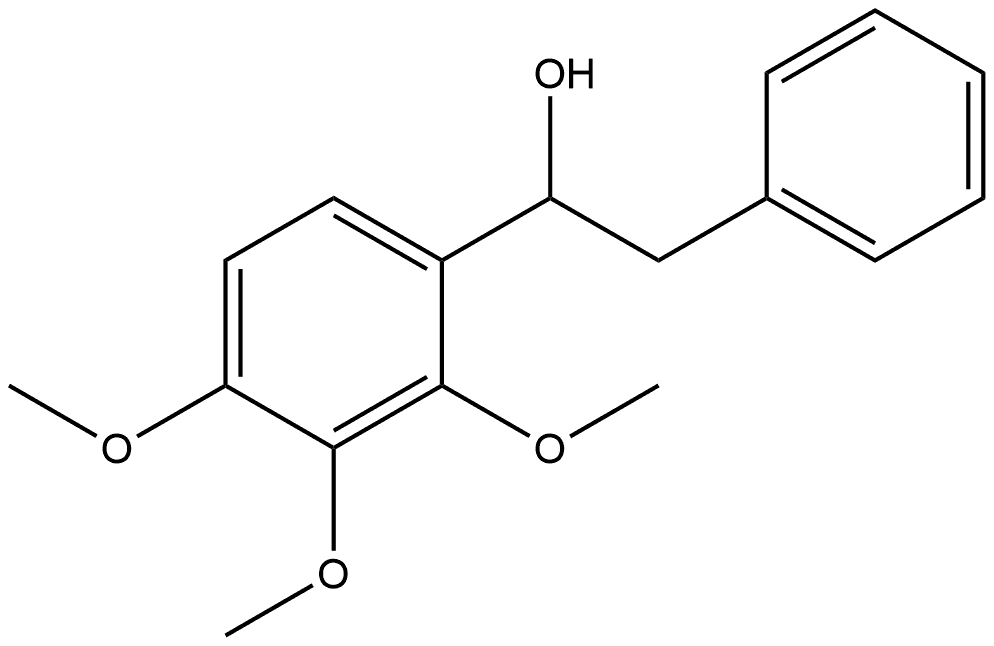 α-(2,3,4-Trimethoxyphenyl)benzeneethanol Structure
