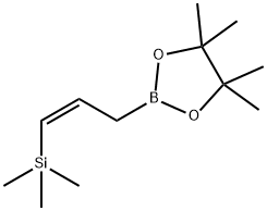1,3,2-Dioxaborolane, 4,4,5,5-tetramethyl-2-[3-(trimethylsilyl)-2-propenyl]-, (Z)- (9CI) 구조식 이미지
