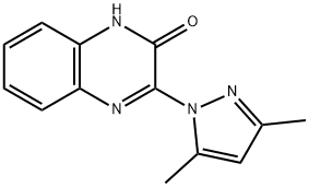 2(1H)-Quinoxalinone, 3-(3,5-dimethyl-1H-pyrazol-1-yl)- 구조식 이미지