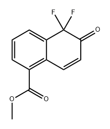 1-Naphthalenecarboxylic acid, 5,5-difluoro-5,6-dihydro-6-oxo-, methyl ester Structure