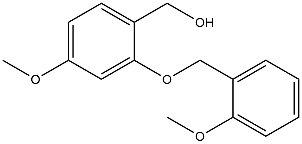 4-Methoxy-2-[(2-methoxyphenyl)methoxy]benzenemethanol Structure