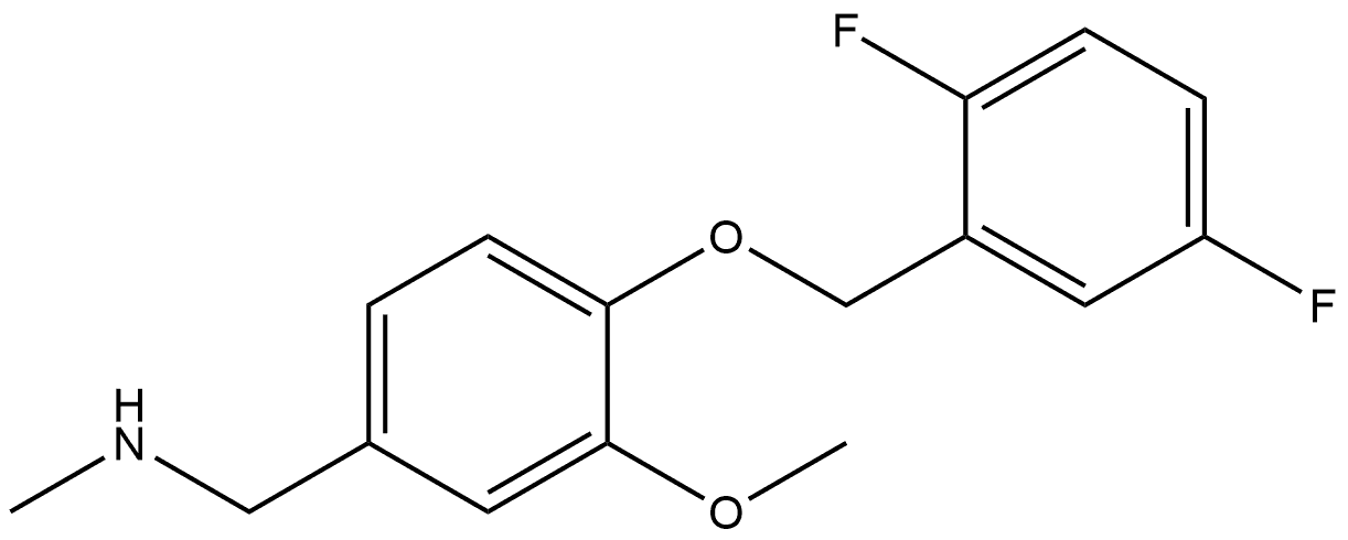 4-[(2,5-Difluorophenyl)methoxy]-3-methoxy-N-methylbenzenemethanamine Structure