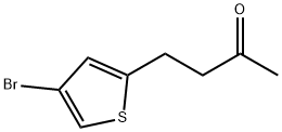 2-Butanone, 4-(4-bromo-2-thienyl)- Structure