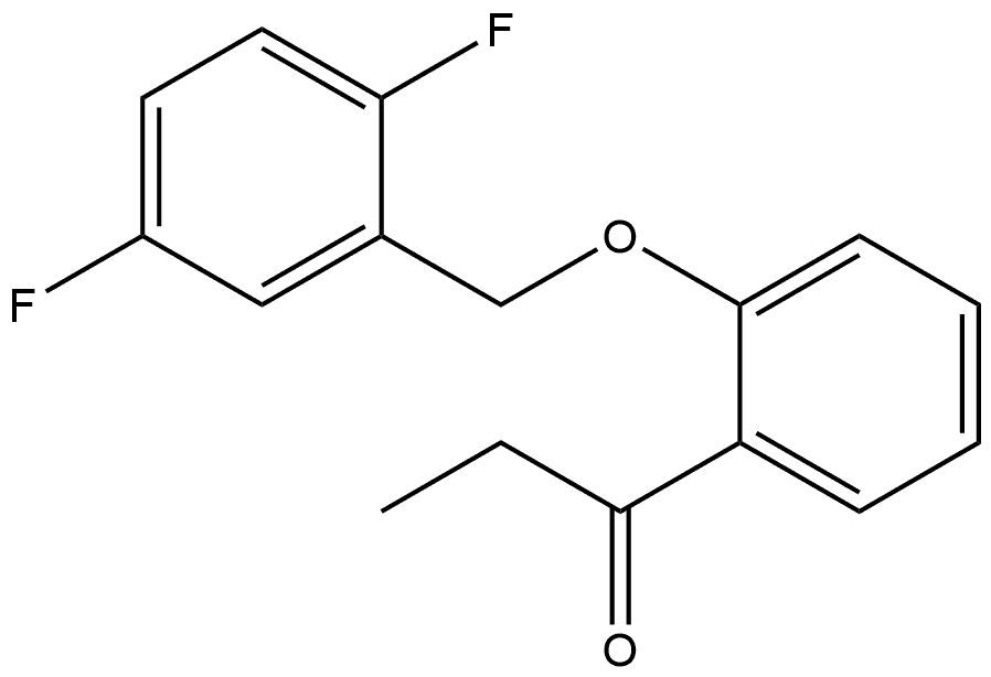 1-[2-[(2,5-Difluorophenyl)methoxy]phenyl]-1-propanone Structure