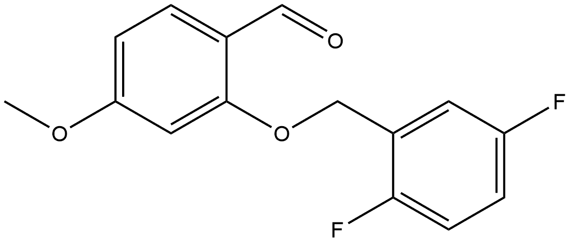 2-[(2,5-Difluorophenyl)methoxy]-4-methoxybenzaldehyde Structure