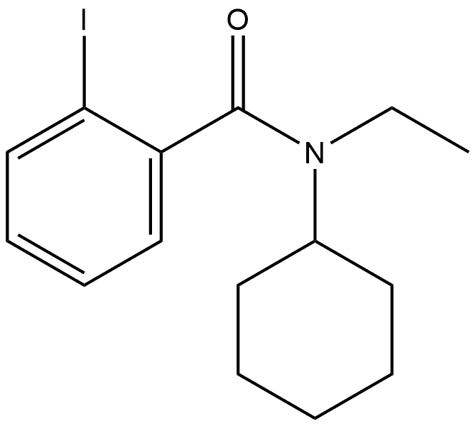 N-Cyclohexyl-N-ethyl-2-iodobenzamide Structure