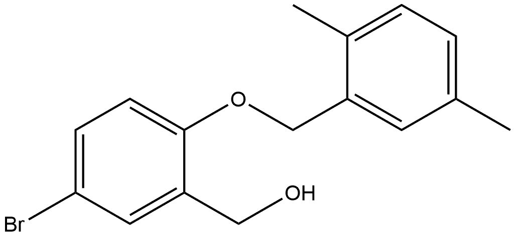 5-Bromo-2-[(2,5-dimethylphenyl)methoxy]benzenemethanol Structure