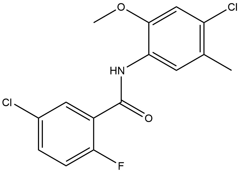 5-Chloro-N-(4-chloro-2-methoxy-5-methylphenyl)-2-fluorobenzamide Structure