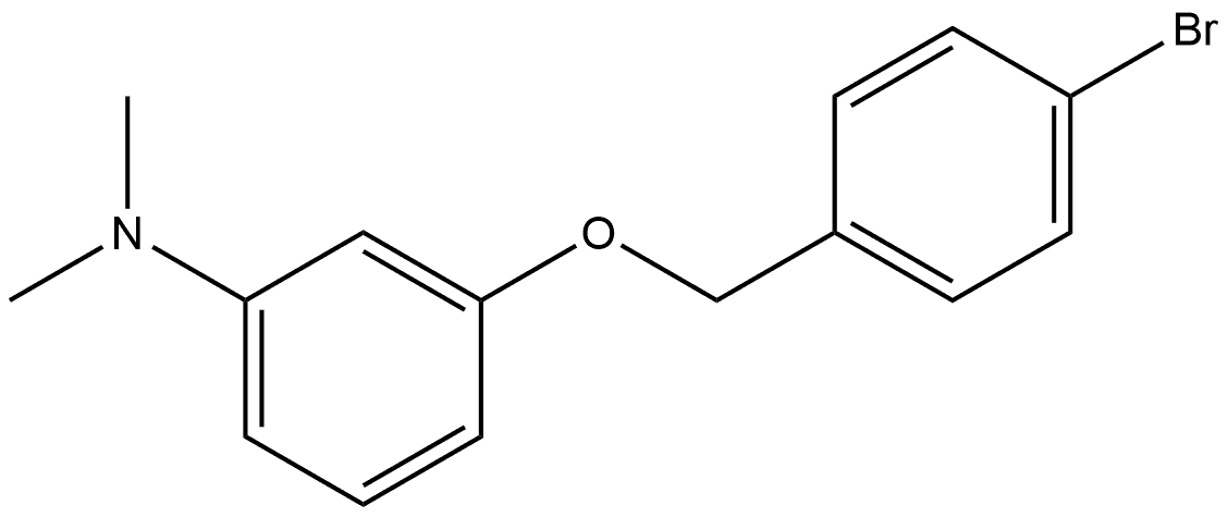 3-[(4-Bromophenyl)methoxy]-N,N-dimethylbenzenamine Structure