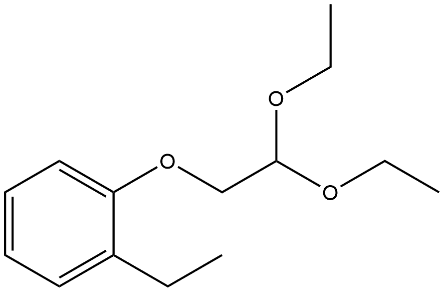 Benzene, 1-(2,2-diethoxyethoxy)-2-ethyl- Structure