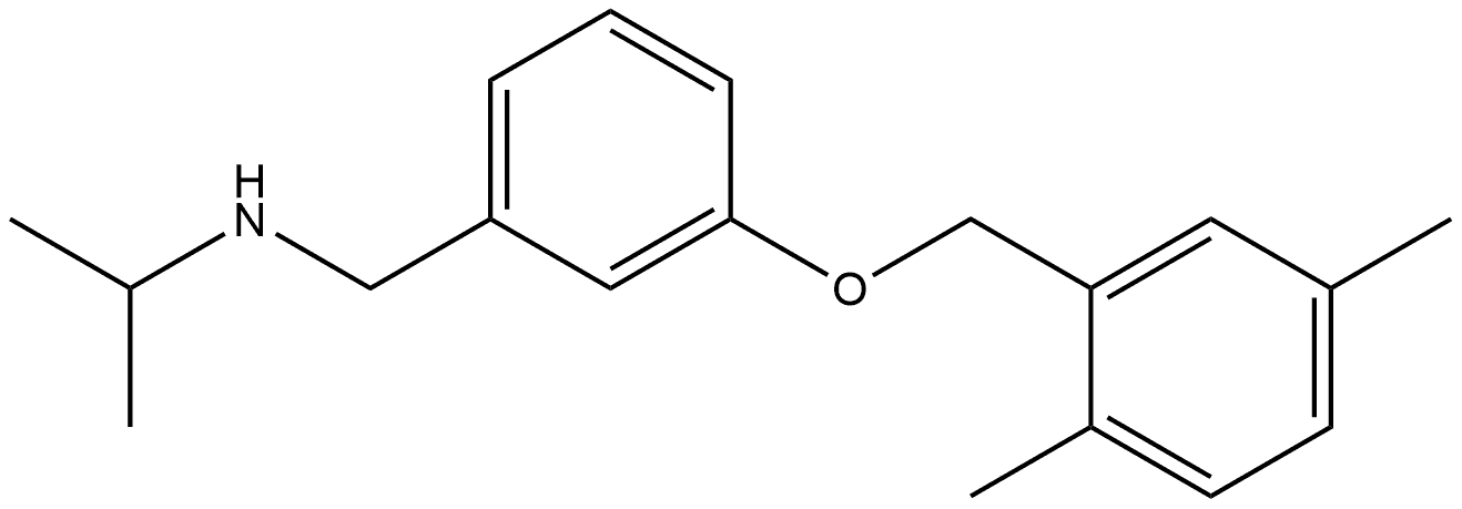 3-[(2,5-Dimethylphenyl)methoxy]-N-(1-methylethyl)benzenemethanamine Structure