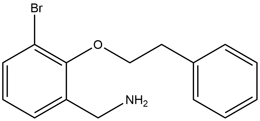 3-Bromo-2-(2-phenylethoxy)benzenemethanamine Structure