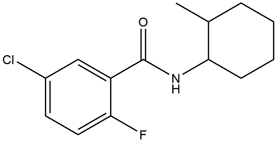 5-Chloro-2-fluoro-N-(2-methylcyclohexyl)benzamide Structure