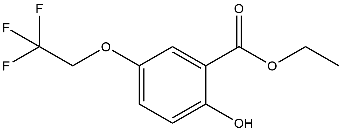 Ethyl 2-hydroxy-5-(2,2,2-trifluoroethoxy)benzoate Structure