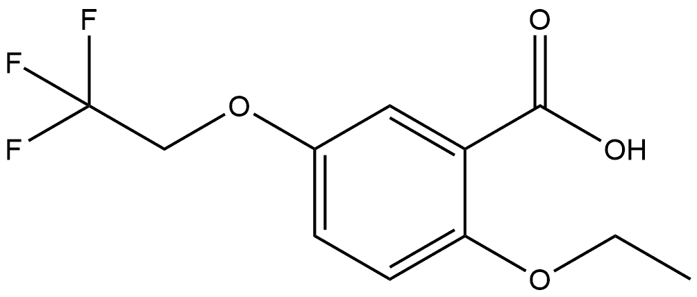 2-Ethoxy-5-(2,2,2-trifluoroethoxy)benzoic acid Structure