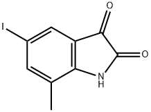 1H-Indole-2,3-dione, 5-iodo-7-methyl- Structure