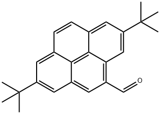 4-Pyrenecarboxaldehyde, 2,7-bis(1,1-dimethylethyl)- Structure