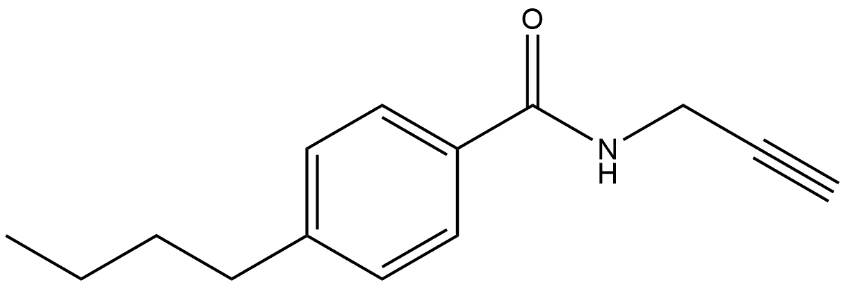 4-Butyl-N-2-propyn-1-ylbenzamide Structure