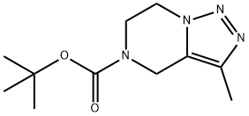 [1,2,3]Triazolo[1,5-a]pyrazine-5(4H)-carboxylic acid, 6,7-dihydro-3-methyl-, 1,1-dimethylethyl ester Structure