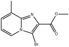 methyl 3-bromo-8-methylimidazo[1,2-a]pyridine-2-carboxylate Structure