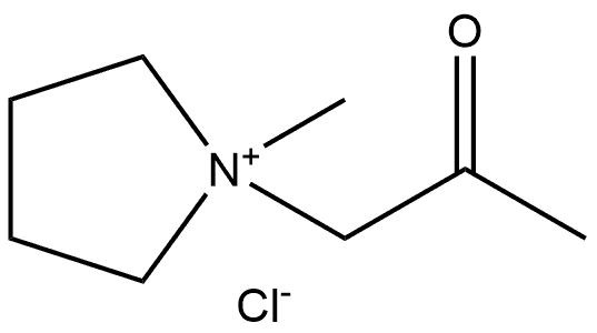 1-Methyl-1-(2-oxopropyl)pyrrolidium chloride Structure