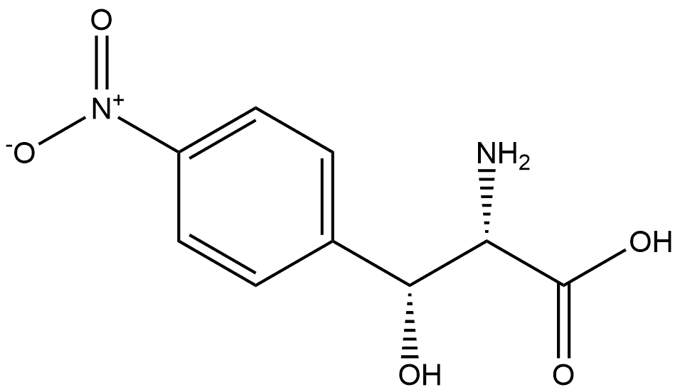 L-Phenylalanine, β-hydroxy-4-nitro-, (βR)- Structure