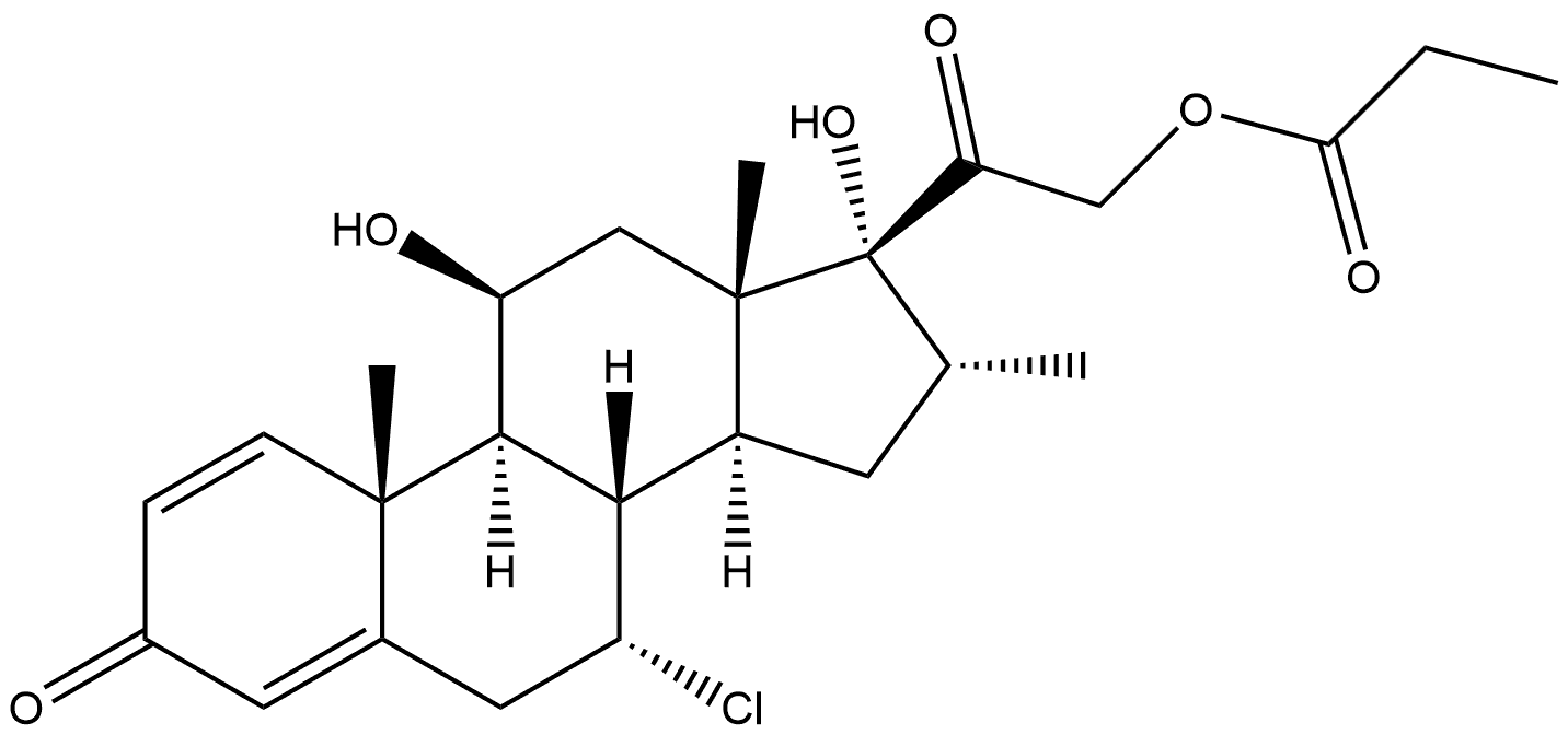 Alclometasone Dipropionate Impurity 5 Structure