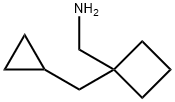 Cyclobutanemethanamine, 1-(cyclopropylmethyl)- Structure