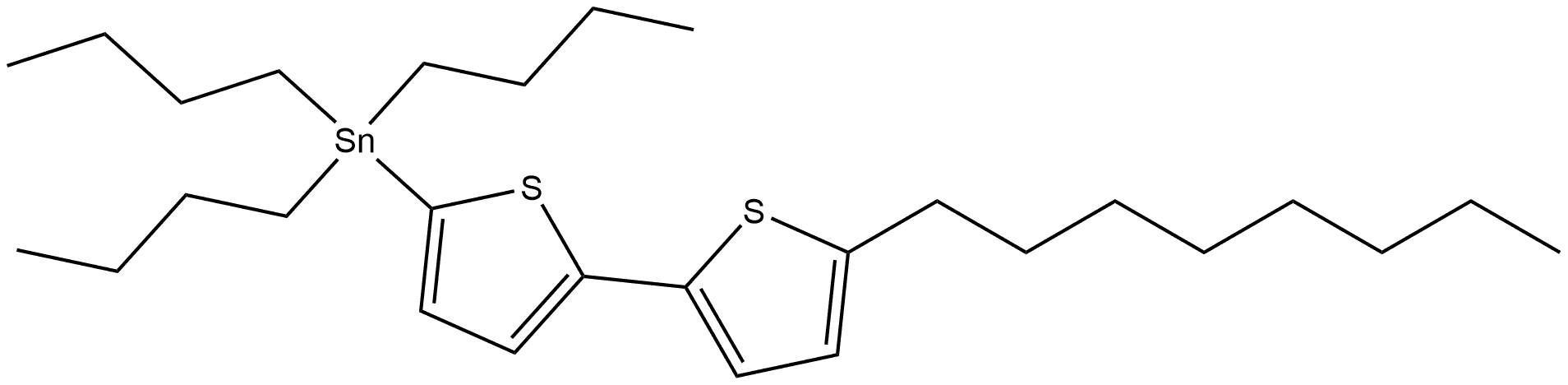 Tributyl(5′-octyl[2,2′-bithiophen]-5-yl)stannane 구조식 이미지