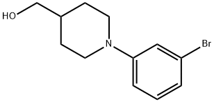 [1-(3-Bromophenyl)piperidin-4-yl]methanol Structure