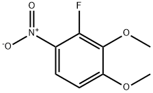 Benzene, 2-fluoro-3,4-dimethoxy-1-nitro- 구조식 이미지