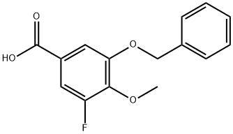 3-(Benzyloxy)-5-fluoro-4-methoxybenzoic acid Structure