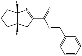 Cyclopenta[b]pyrrole-2-carboxylic acid, 3,3a,4,5,6,6a-hexahydro-, phenylmethyl ester, (3aS,6aS)- 구조식 이미지
