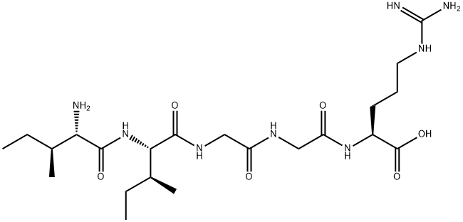 L-Arginine, L-isoleucyl-L-isoleucylglycylglycyl- Structure