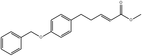 2-Pentenoic acid, 5-[4-(phenylmethoxy)phenyl]-, methyl ester, (E)- (9CI) 구조식 이미지