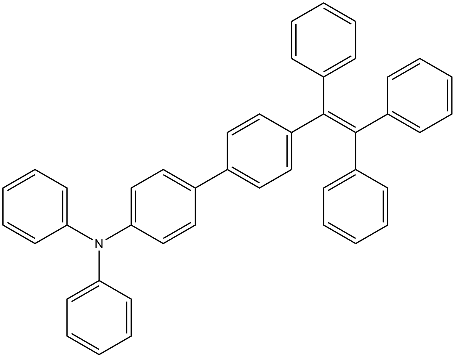 N,N-diphenyl-4′-(1,2,2-triphenylvinyl)-[1,1′-biphenyl]-4-amine Structure