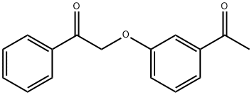 2-(3-acetylphenoxy)-1-phenylethanone Structure